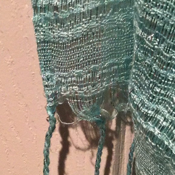 Forever 21 teal with sparkles Scarf - Picture 3 of 3